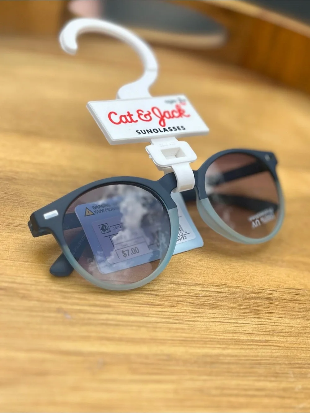 *3/$15, Cat & Jack Two-Tone Round Kids Sunglasses - Navy & Gray Fade
